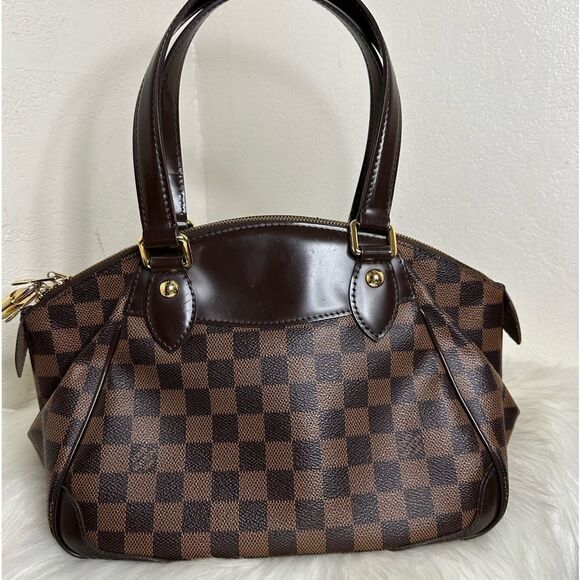 💯 Authentic Louis Vuitton Verona PM Shoulder Bag Canvas Damier Eben🍀 - Picture 4 of 17